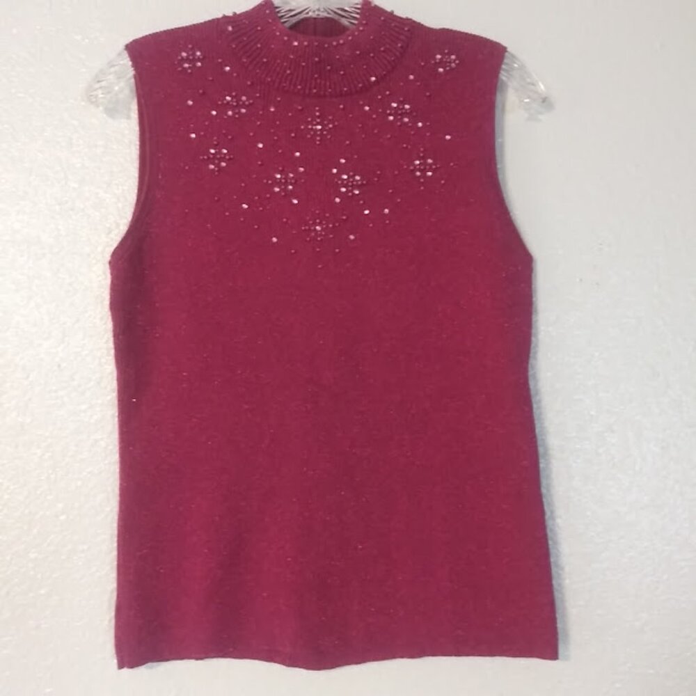 TanJay women's size L pink sleeveless knit top